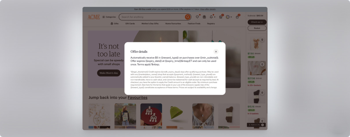 Failed test evidence